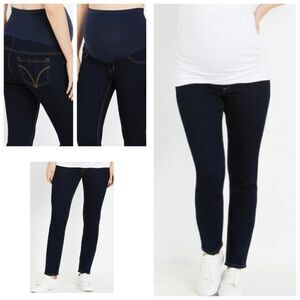 Indigeo Blue Secret Fit Belly Super Stretch Skinny Maternity Jeans